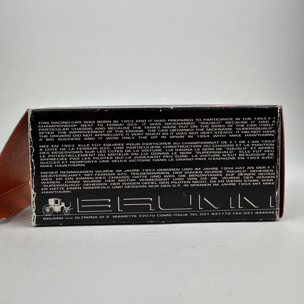 Brumm Models 1:43 Scale R196 - 1955 Ferrari 555 F1 Red #2